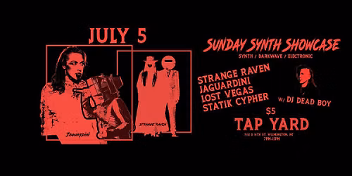 Sunday Synth Showcase @ Tap Yard 