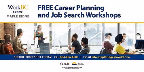 FREE May Job Search & Education\/Training Workshops (in-person)