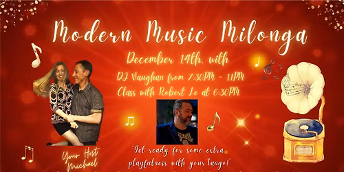 Modern Music Milonga: Red & Gold Holiday Edition \u2728.