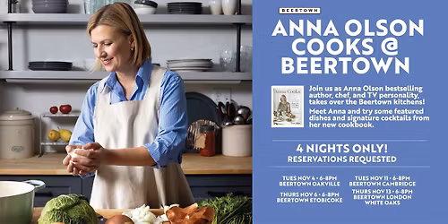 Anna Olson Cooks at Beertown!