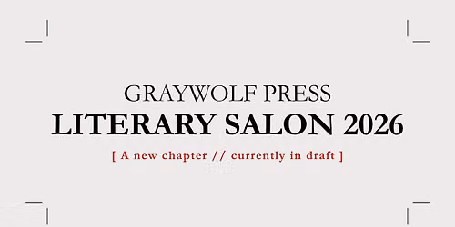 Graywolf Press 2026 Literary Salon
