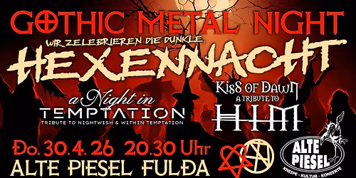 GOTHIC METAL NIGHT | HEXENNACHT SPECIAL | Kiss of Dawn & a Night in Temptation