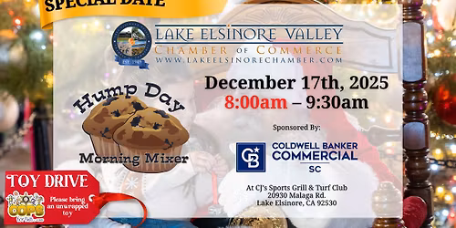 Hump Day Morning Mixer - December *Special Date*