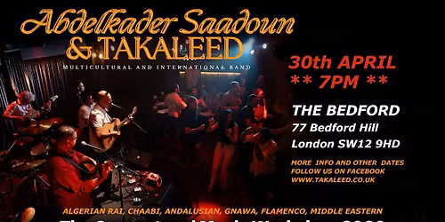 Algerian North African Concert With Saadoun & Takaleed