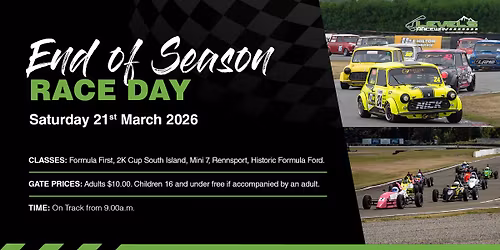 End of Season Race Day - March 2026