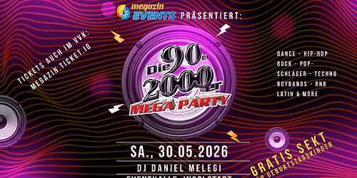 Letzte 90er\/2000er Megaparty vor der Sommerpause in der eventhalle