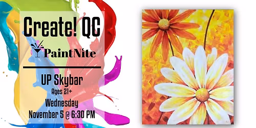 Paint Nite at Up Skybar: Autumn Blooms