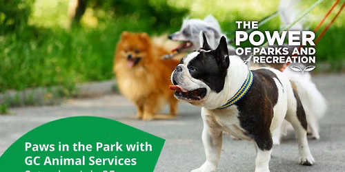 Paws in the Park with GC Animal Services