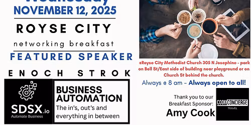 Royse City Networking Breakfast