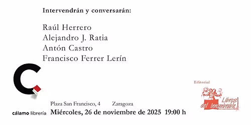 Presentaci\u00f3n en Zaragoza de Apud. Textos cr\u00edticos sobre Arte Casual en la obra de Ferrer Ler\u00edn