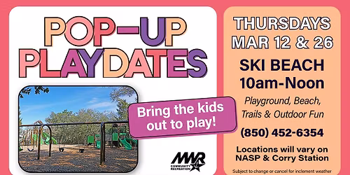 Pop-Up Playdate March 26