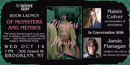 Book Launch: OF MONSTERS AND MENSES by Maisie Culver