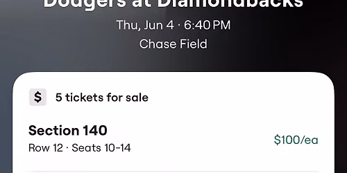 Dback Tickets