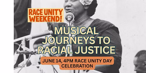 RACE UNITY DAY CELEBRATION: Musical Journeys to Racial Justice Eric Dozier