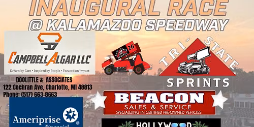 INAUGURAL RACE @ Kalamazoo Speedway! 