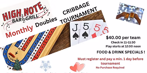 CRIBBAGE MONTHLY TOURNAMENT