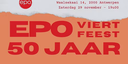 EPO viert feest - 50 jaar uitgeverij EPO