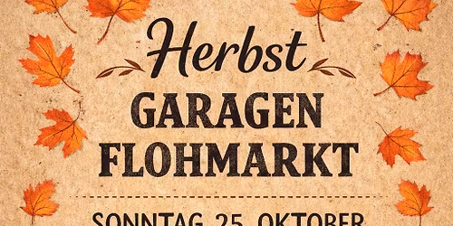 Herbst Garagenflohmarkt 