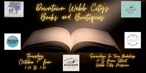 Downtown Webb City's Books and Boutiques
