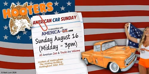 Hooters of Nottingham American Car Sunday in association with America-UK