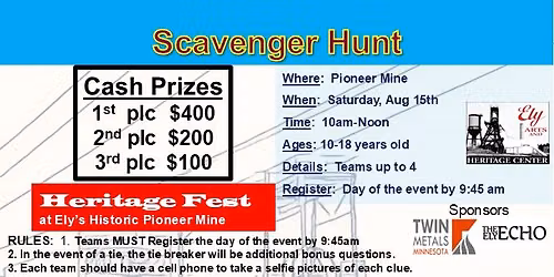Scavenger Hunt at Heritage Fest