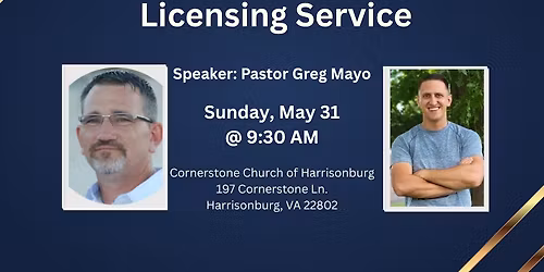 Pastor Tim\u2019s Licensing Service 