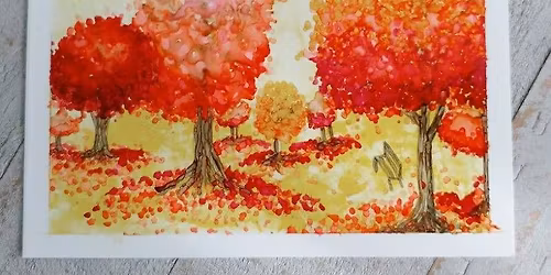 Treescapes in Alcohol Inks 