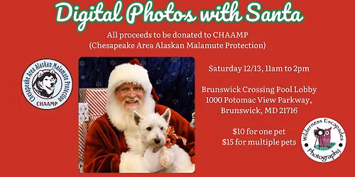 Photos with Santa (bring your pets!)