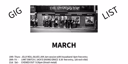 Wolfsmoke | Fractured Minds | Moon Before Dawn @ The Spinning top