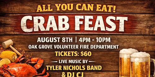 Annual All You Can Eat Crab Feast