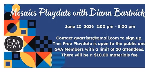 Mosaics Playdate with Diann Bartnick
