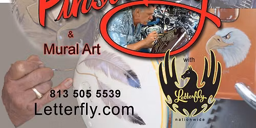 Letterfly Pinstriping at Stars & Stripes Harley-Davidson!