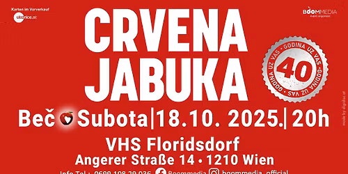 Crvena Jabuka - Wien - 40 godina karijere