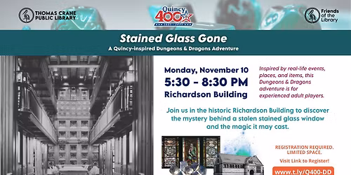 Quincy400: Dungeons & Dragons Quincy Adventure [REGISTER THRU LINK ONLY]