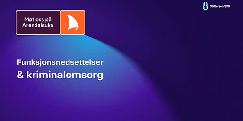 Funksjonsnedsettelser og kriminalomsorg