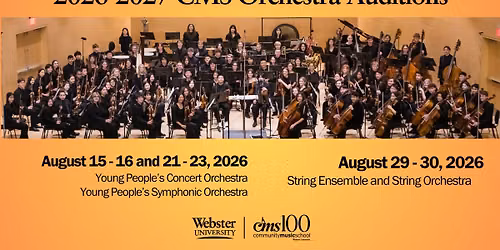 CMS Orchestra Auditions: YPCO & YPSO Strings