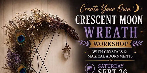 Crescent Moon Wreath Magical Workshop