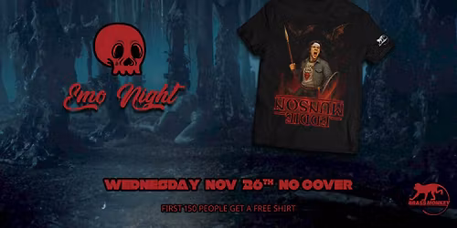 Thanksgiving Pre Party Emo Night & Free Shirt Giveaway & Emo Karaoke On The Patio