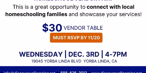 Homeschool Vendor Fair 