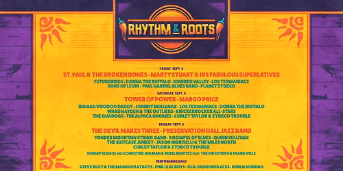 28th Rhythm & Roots Festival - Labor Day Weekend 2026
