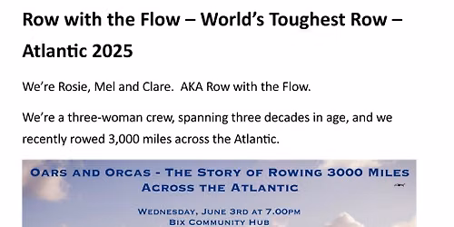 Oars and Orcas - The Story of Rowing 3,000  Miles Across the Atlantic