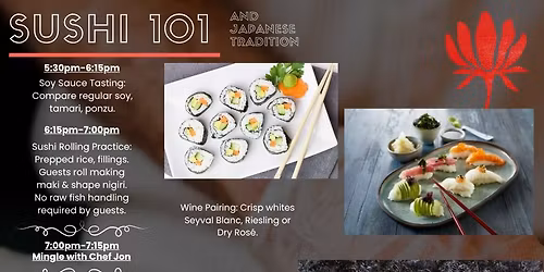 Behind the Apron Series: January - SUSHI 101