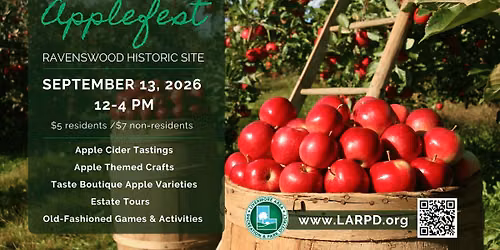 LARPD Applefest at Ravenswood Historic Site