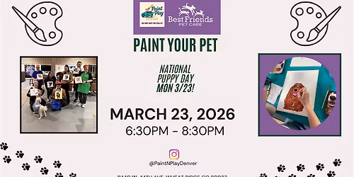 Paint Your Pet at Best Friends Pet Hotel