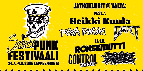 Saimaa Punk Festivaali VIRALLISET JATKOT @ VALTA NIGHTCLUB