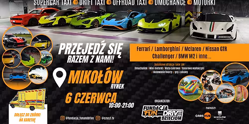 Przejed\u017a si\u0119 Ferrari, Lamborghini, McLaren, GTR, Challenger, BMW - MIKO\u0141\u00d3W