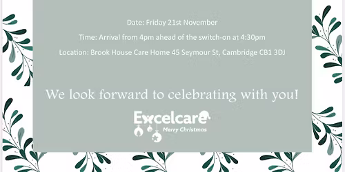 Christmas Light Switch-On at Brook House Care Home