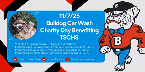 Charity Car Wash Hosted by Bulldog Car Wash!