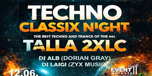 TECHNO CLASSIC NIGHT: TALLA 2XLC DJ ALB \/ DJ LAIGI