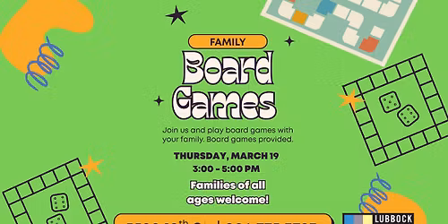 Family Board Games at Groves Branch Library
